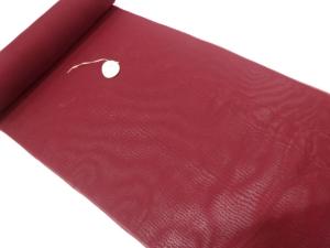 アンティーク　紗　よろけ縞模様織り出し　着尺反物